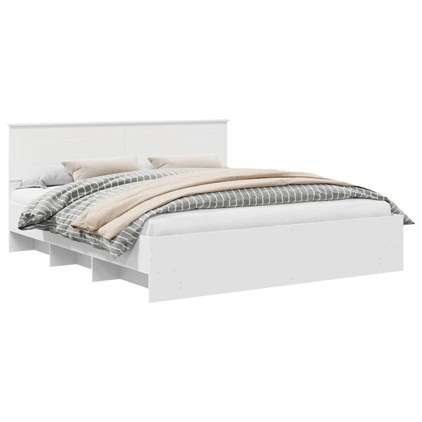 vidaXL Estructura de cama 200 x 200 cm Madera de ingenier&iacute;a