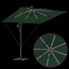 vidaXL Parasol de cantilever tipo pl&aacute;tano Verde 249 x 249 x 250 cm