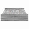 vidaXL Cama con almacenamiento con cabecera Gris Sonoma 120 x 200 cm