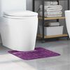 vidaXL Alfombra antideslizante para ba&ntilde;o con corte para inodoro Morado