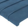 vidaXL Cabecero de cama azul oscuro 160x5x118/128 cm Terciopelo