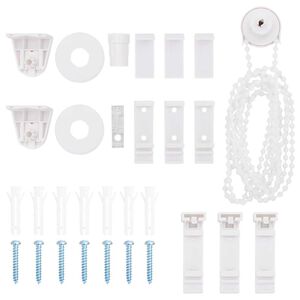 vidaXL 30 piezas de herrajes para persianas enrollables de 18 mm