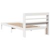 vidaXL Estructura de cama sin colch&oacute;n madera maciza blanca 90x190 cm