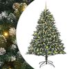 vidaXL &Aacute;rbol de Navidad artificial Verde 210 cm PVC, Pl&aacute;stico y Acero