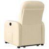 vidaXL Sillón reclinable elevable de tela color crema