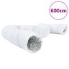 vidaXL Conducto de ventilaci&oacute;n de aluminio y PVC 6 m &Oslash;15 cm