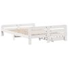 vidaXL Estructura de cama sin colch&oacute;n madera de pino blanca 140x200 cm