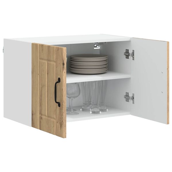 vidaXL Armario de pared para cocina con puerta Lucca Roble Artesanal