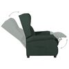 vidaXL Sill&oacute;n reclinable de tela verde oscuro