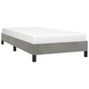 vidaXL Estructura de cama sin colch&oacute;n terciopelo gris claro 90x200 cm