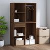 vidaXL Mueble vestidor madera contrachapada marr&oacute;n roble 80x40x65 cm