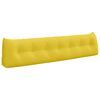 vidaXL Coj&iacute;n de Espalda Amarillo Claro 200 x 24 x 50 cm tela