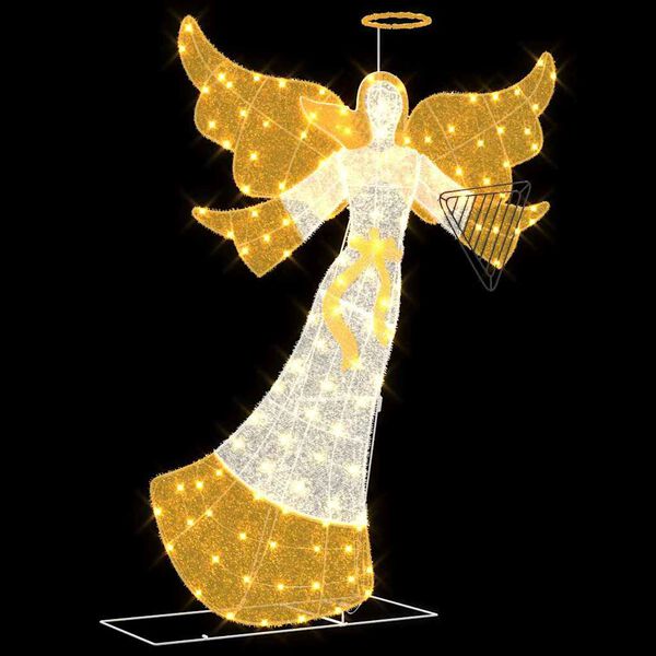 vidaXL Ángulo iluminado Cálido 116 x 29 x 158.5 cm Poliéster