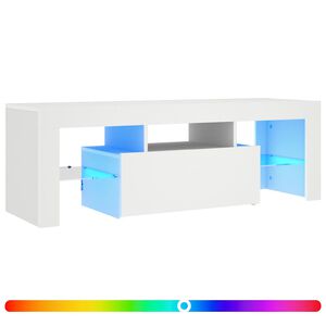 vidaXL Mueble para TV con luces LED blanco 120x35x40 cm