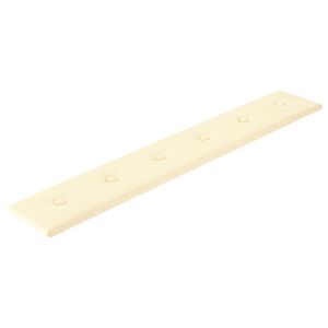 vidaXL Cabecero de Pared 12 uds. Crema Cuero sint&eacute;tico