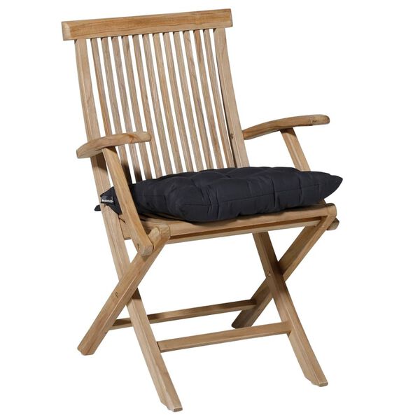 Madison Coj&iacute;n de asiento Toscane Basic negro 46x46 cm