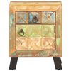 vidaXL Mesita de noche de madera maciza reciclada 40x30x50 cm