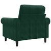 vidaXL Sill&oacute;n de terciopelo verde oscuro 60 cm