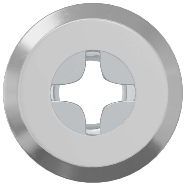 vidaXL Tuerca de Bloqueo 2 pcs Plateado M6 x 15 mm Acero