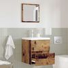 vidaXL Mueble de Cuarto de Baño Madera envejecida 41 x 38,5 x 45 cm