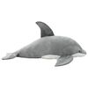 vidaXL Delf&iacute;n de peluche gris
