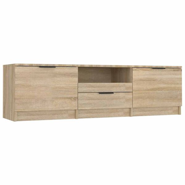vidaXL Mueble de TV roble Sonoma 140x35x40 cm madera de ingenier&iacute;a