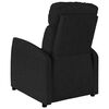 vidaXL Sill&oacute;n reclinable de tela negro