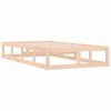 vidaXL Estructura de cama individual pequeña madera maciza 75x190 cm