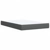 vidaXL Cama box spring con colchón tela gris oscuro 120x190 cm