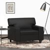 vidaXL Sill&oacute;n cuero sint&eacute;tico negro 60 cm