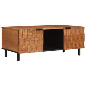 vidaXL Mesa de Caf&eacute; Marr&oacute;n 100 x 54 x 40 cm Madera de mango maciza