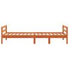 vidaXL Estructura de cama sin colch&oacute;n madera maciza marr&oacute;n 75x190 cm