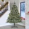 vidaXL &Aacute;rbol de Navidad artificial Verde 240 cm PVC, Pl&aacute;stico y Acero