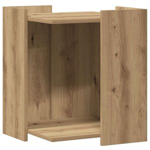 vidaXL Mueble arenero para gatos madera roble artisian 42x42x51 cm