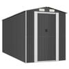 vidaXL Cobertizo de jard&iacute;n acero galvanizado antracita 192x440x223 cm