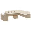 vidaXL Set de sof&aacute;s de jard&iacute;n 12 pzas y cojines rat&aacute;n sint&eacute;tico marr&oacute;n