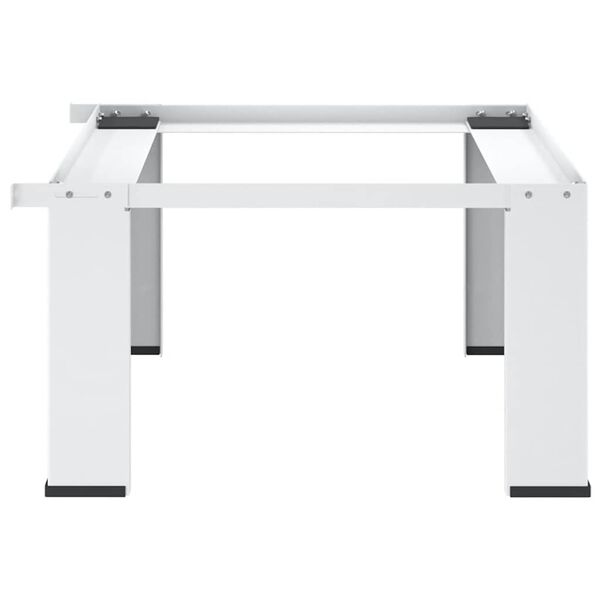 vidaXL Soporte pedestal para lavadora blanco