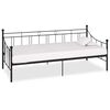 vidaXL Estructura de cama sin colch&oacute;n metal negro 90x200 cm