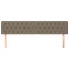 vidaXL Cabeceros tela gris taupe 180x7x78/88 cm