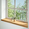 vidaXL Alf&eacute;izares de ventana 2 uds madera maciza roble marr&oacute;n claro