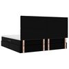 vidaXL Cama con almacenamiento Negro 200 x 200 cm Cuero sint&eacute;tico