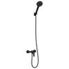 vidaXL Juego de Cabezal de Ducha Negro G 1 / 2 pulgadas Lat&oacute;n