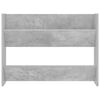 vidaXL Zapateros de pared 2 uds contrachapada gris hormig&oacute;n 80x18x60cm