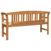 vidaXL Banco de Rosa Natural 157 x 46 x 82,5 cm