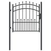 vidaXL Puerta de cerca con picos EMMEN 104 x 97 cm