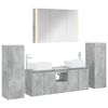 vidaXL Juego de muebles de ba&ntilde;o 6 uds. Gris Hormig&oacute;n