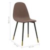 vidaXL Sillas de comedor 2 unidades tela gris taupe