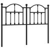 vidaXL Cabecero de repuesto de metal negro 120 cm