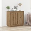 vidaXL Aparador Roble artesanal 80 x 40 x 75 cm Madera de ingenier&iacute;a