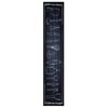 vidaXL Alfombra de cocina Negro 300 x 60 cm Terciopelo